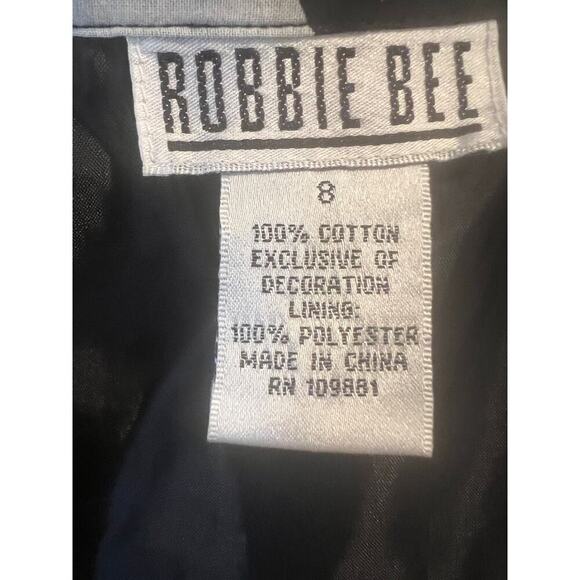 ROBBIE BEE PINUP MIDI BUTTON UP  POLKA DOT DRESS WOMENS SIZE 8 - Picture 2 of 7